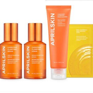 Aprilskin SET SkincareCarrotene Clarifying Serum, Foam Cleanser & Calendula Mask